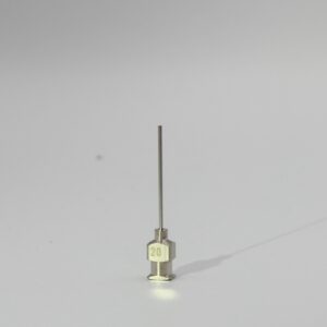 20G precision metal dispensing tips, box of 12 for high-strength and chemical-resistant applications