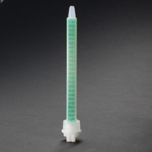 2K static mixer with 24 mixing elements designed for precise 1:1 and 2:1 two-part adhesive mixing applications