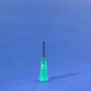 18G precision stainless steel dispensing tip for industrial fluids