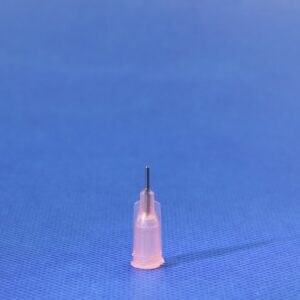 20G precision stainless steel dispensing tip for industrial fluids