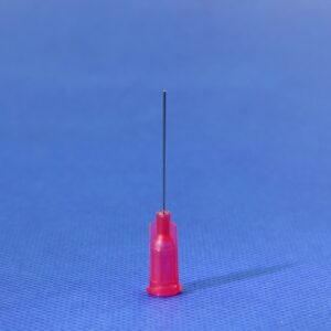 25G precision stainless steel dispensing tip for industrial fluids