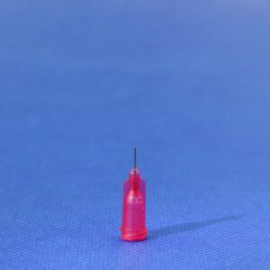 25G precision stainless steel dispensing tip for industrial fluids