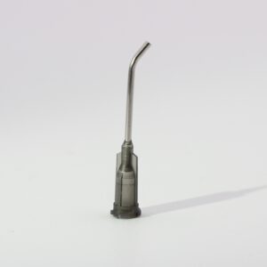 45° 16G precision stainless steel dispensing tip for industrial fluids